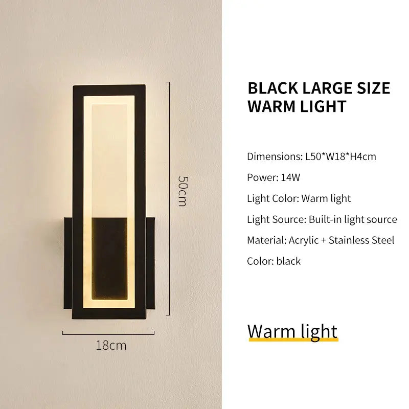 Waterproof Modern Porch Wall Light — alternate product view 10