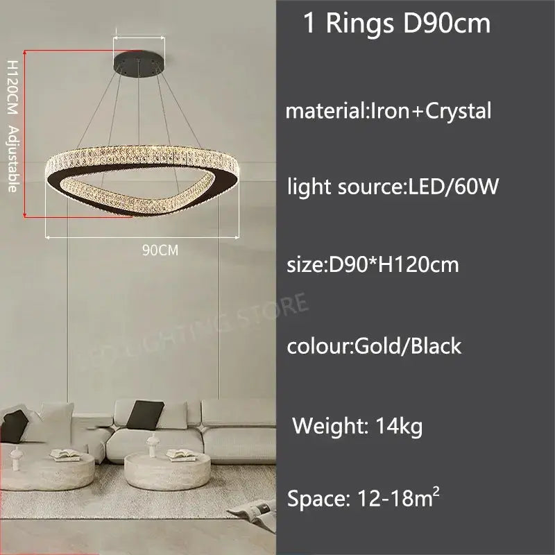 Luxury Modern Home Decoration Villa Chandelier — alternate product view 23