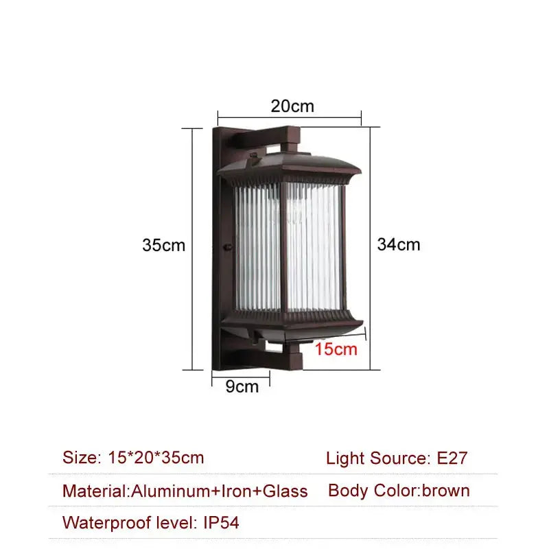 Metal Waterproof Outside Wall Lights — alternate product view 6