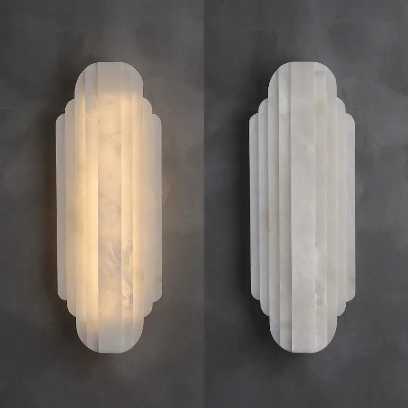 Luxury Wall Alabaster Designer Lamp — alternate product view 2
