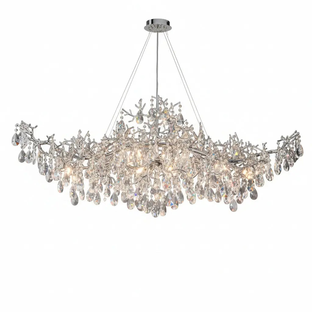 Modern Raindrop Chandelier Hanging Living Room — alternate product view 1
