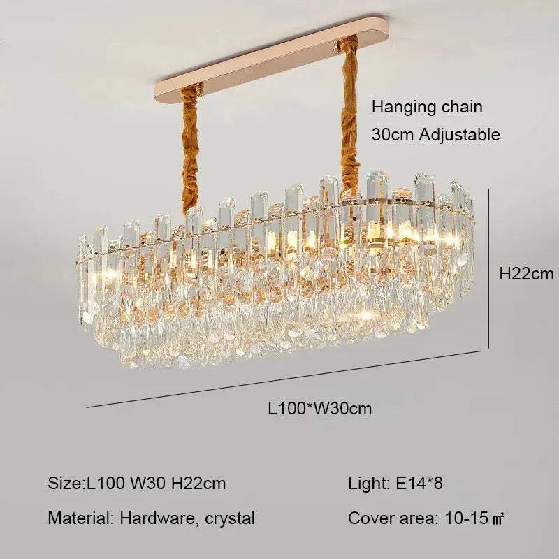 Modern Luxury Crystal E14 Chandeliers — alternate product view 6