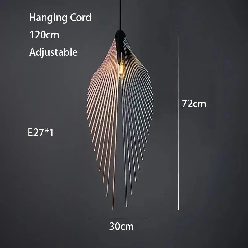 Nordic Unique Bird's Wing Pendant Lights — alternate product view 6