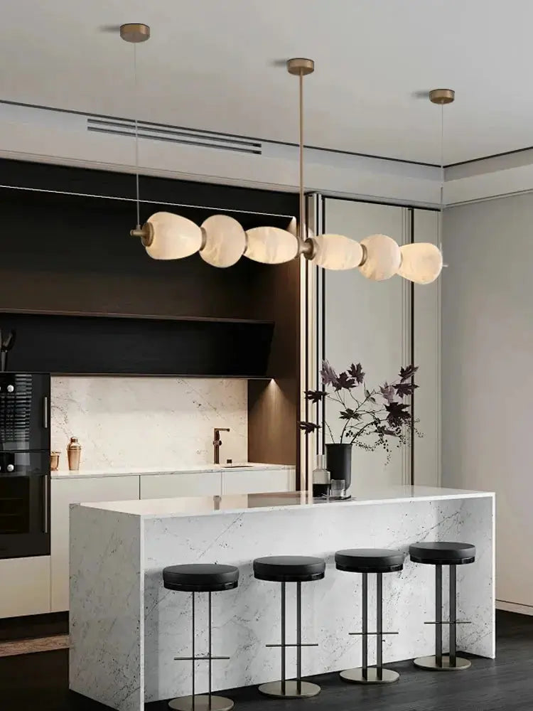 Over Dining Table Marble Pendant Lamp — alternate product view 2