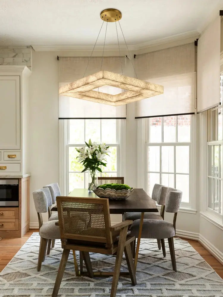 Luxury Marble Lighting Square Chandeliers — alternate product view 3