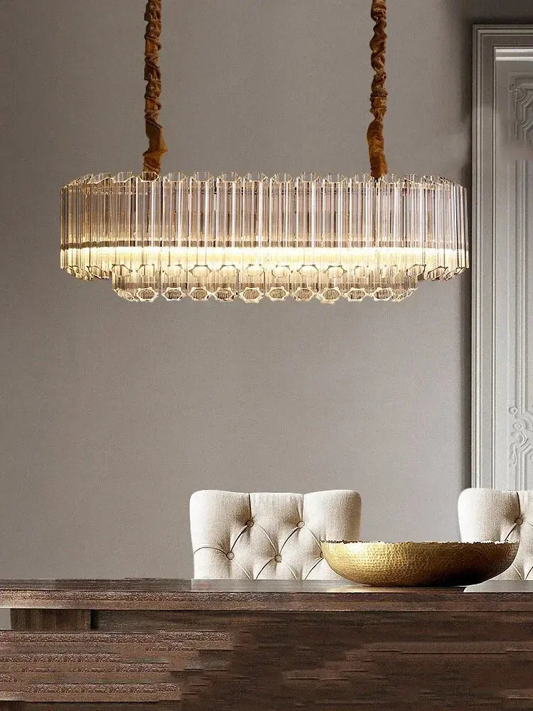 Luxury Glass Crystal Modern Chandelier — alternate product view 3