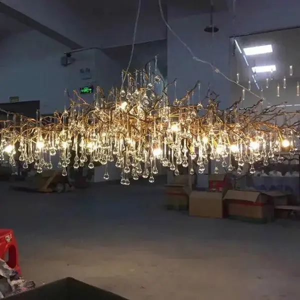 High-end Branch Water Drop Chandelier — alternate product view 11
