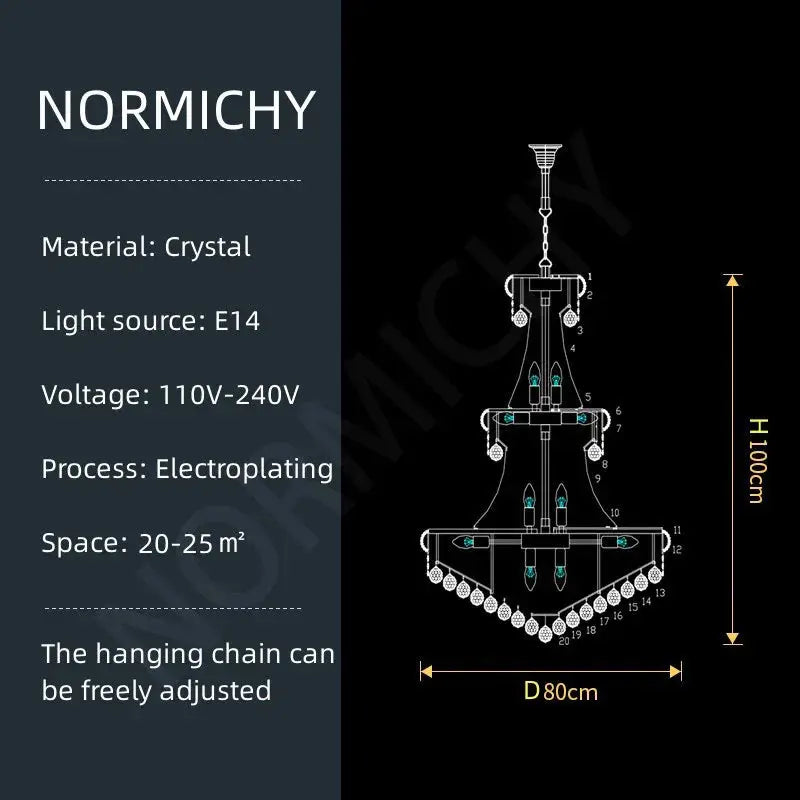 Elegant Crystal Chandelier — alternate product view 8