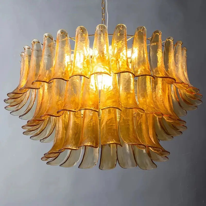 Virello Designer Amber Glass Pendant Light — alternate product view 4
