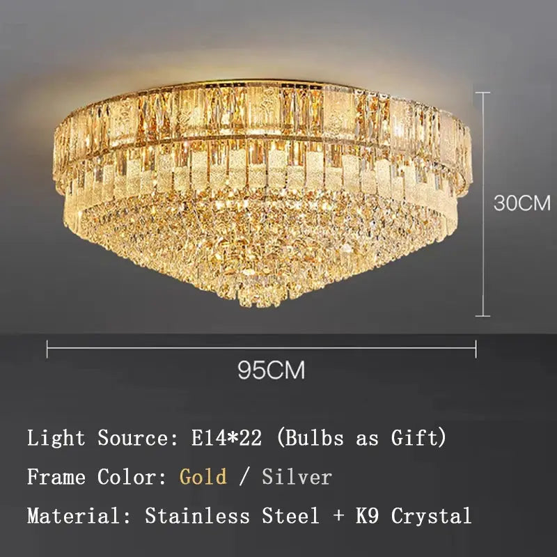Luxury Crystal New Ceiling Lamp — alternate product view 6