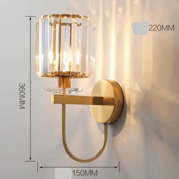 Nordic Crystal Iron Wall Lamp — alternate product view 11