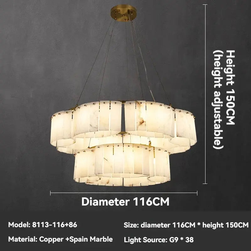 Marble Luxury Designer Chandelier — alternate product view 11