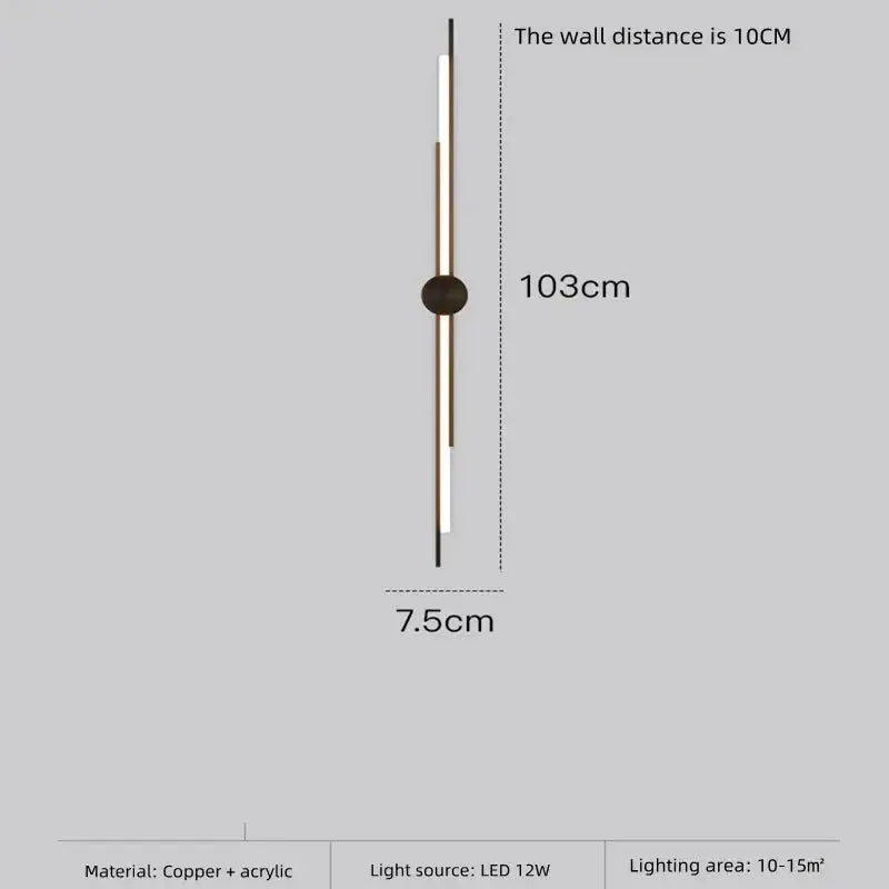 Copper Designer Wall Lamp — alternate product view 8