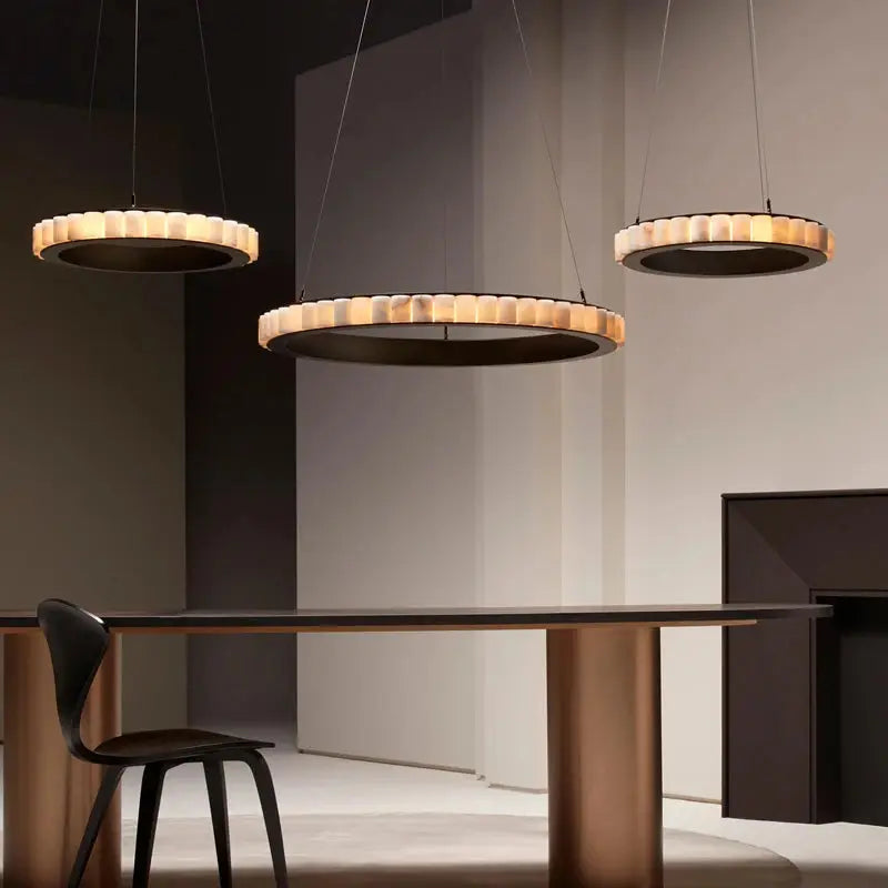 Golden Black Marble Luxury Hanging Lamp — alternate product view 5