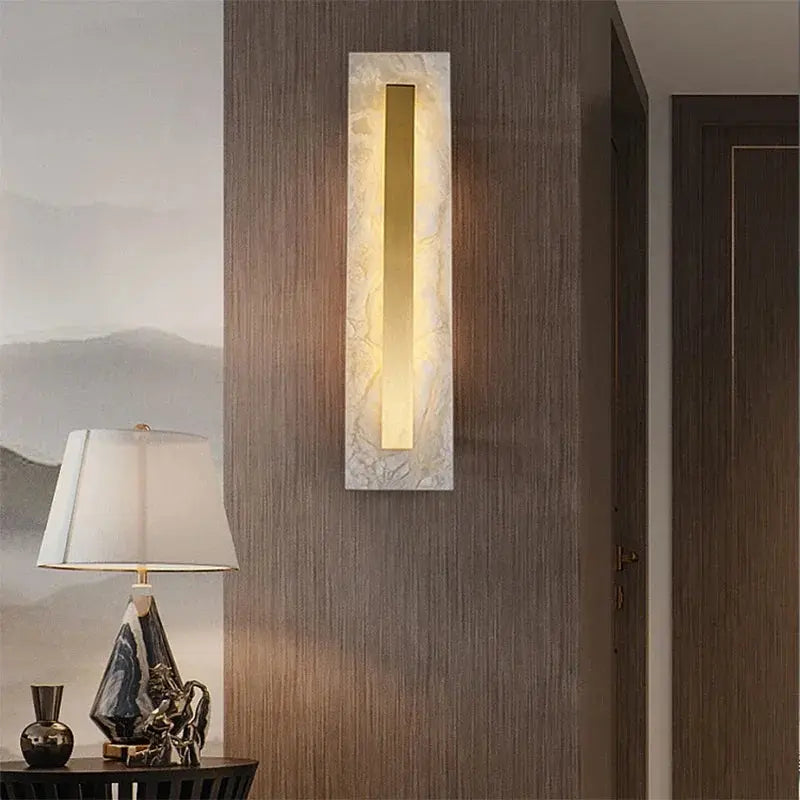 Gold Marble Wall Bedroom Lamp — alternate product view 1