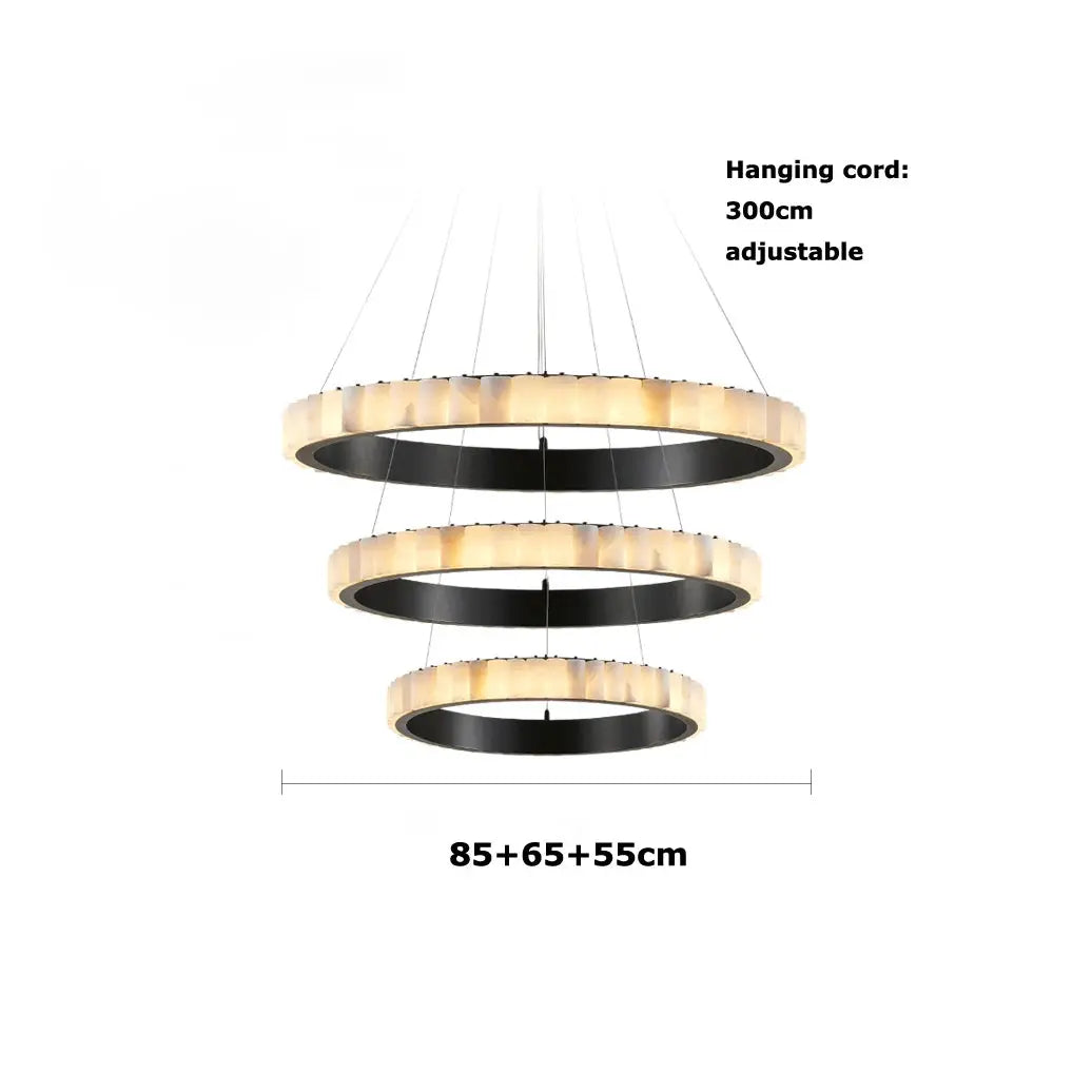 Golden Black Marble Luxury Hanging Lamp — alternate product view 13