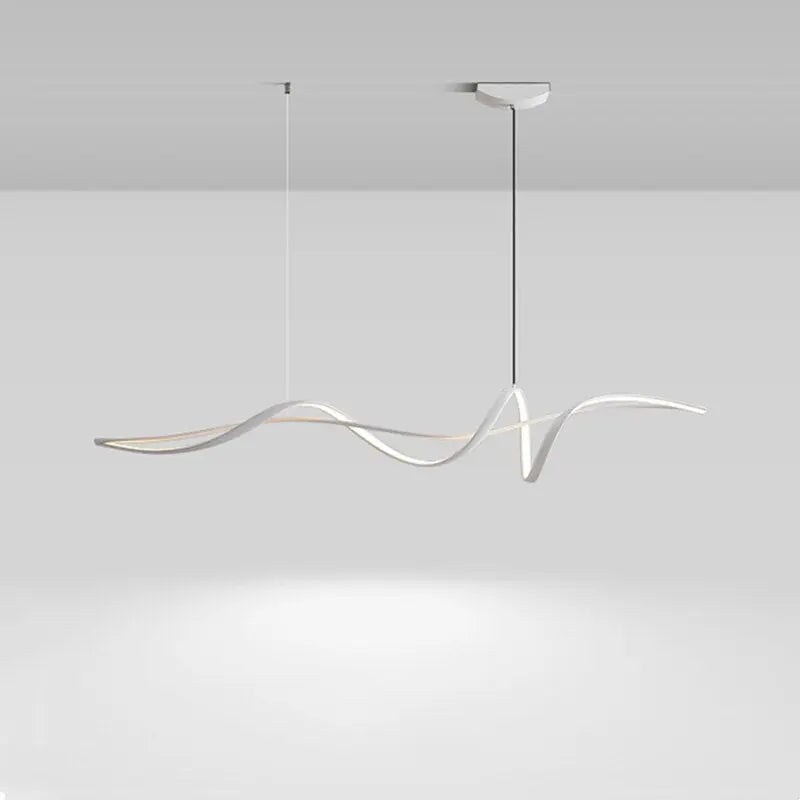 Ribbon Shape Design LED Chandelier — alternate product view 3