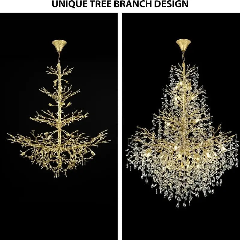 Luxury Crystal Chandelier Foyer Lighting — alternate product view 6