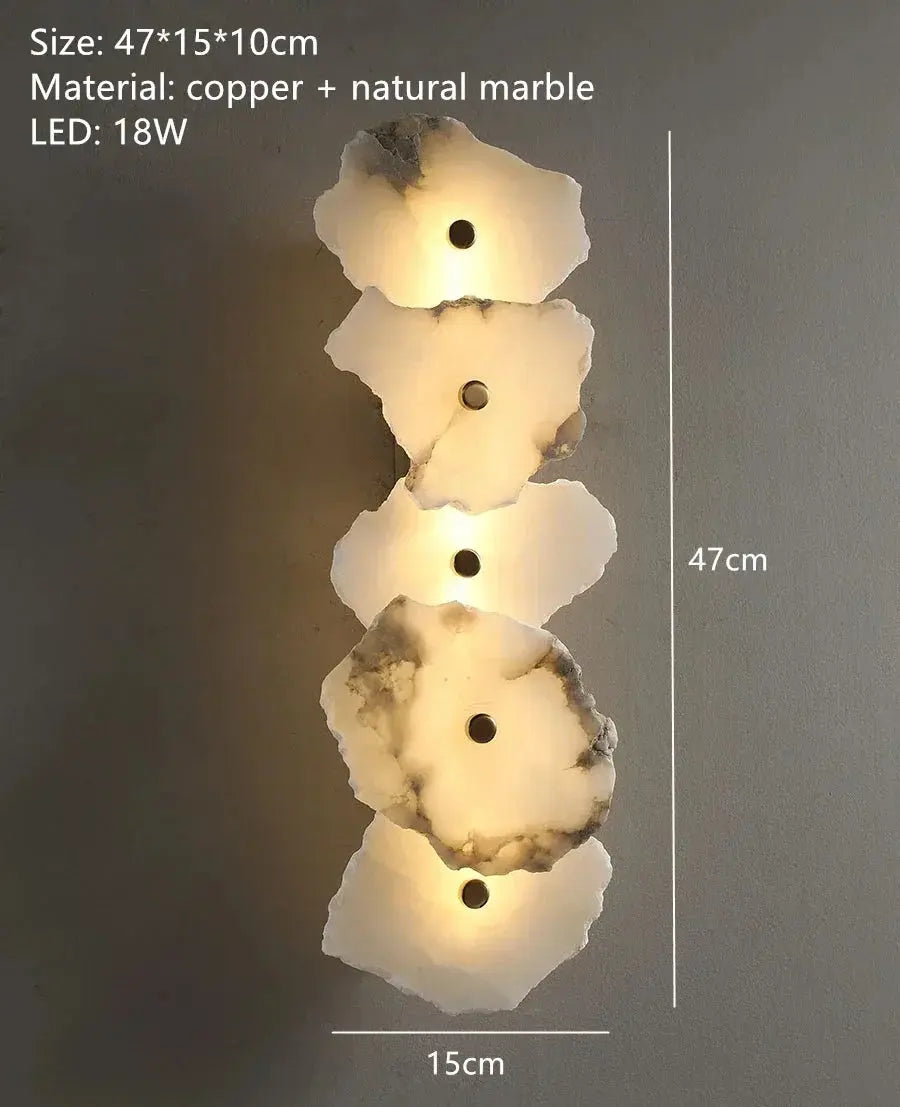 Round Ceiling Marble Wall Lights — alternate product view 2