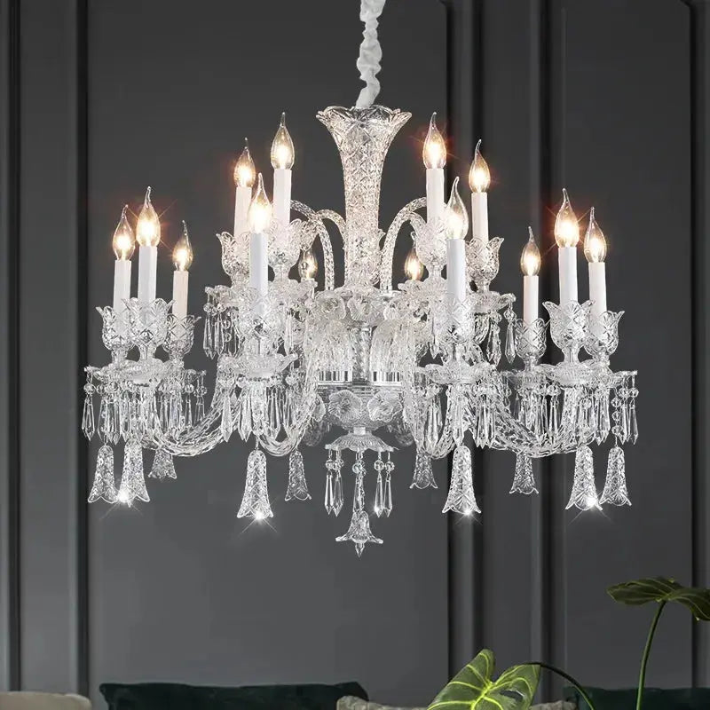 Living Room Lighting Luxury K9 Crystal Chandelier — alternate product view 3