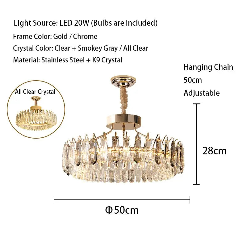 Crystal Modern Gold Lustres — alternate product view 9