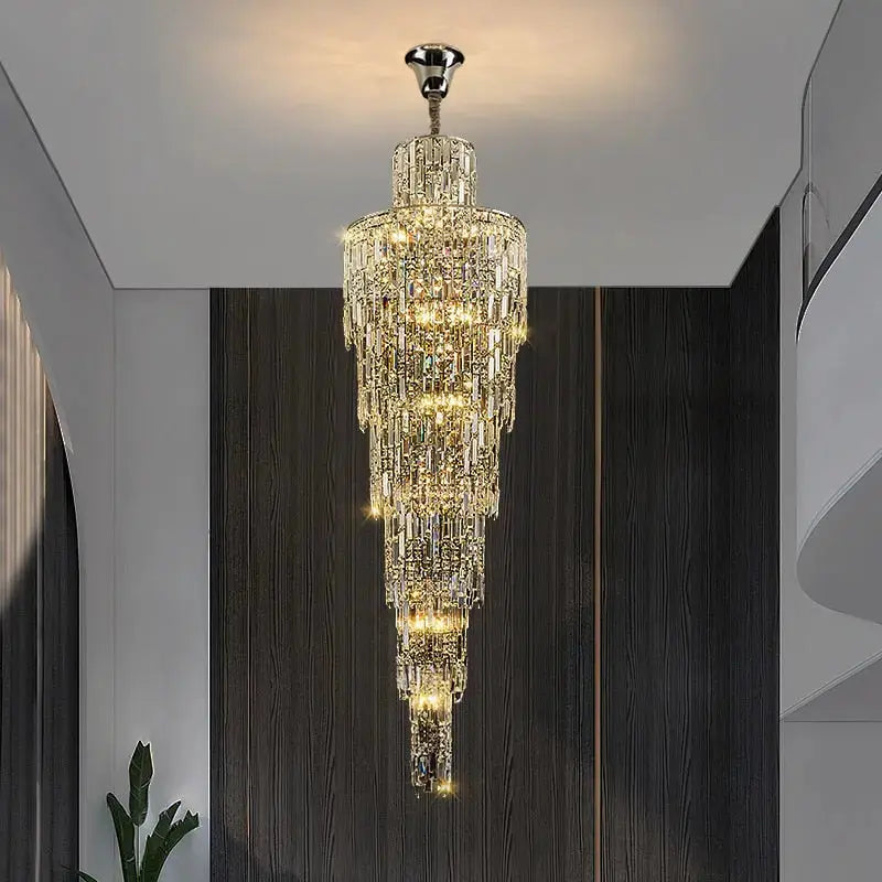 Rotating Staircase Crystal Chandelier — alternate product view 2