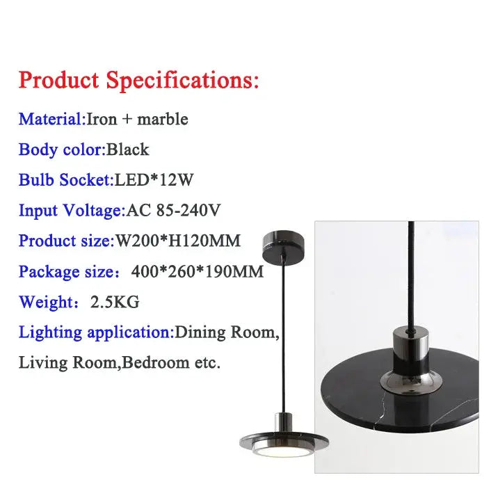 Modern Hotel Dining Pendant Light — alternate product view 14