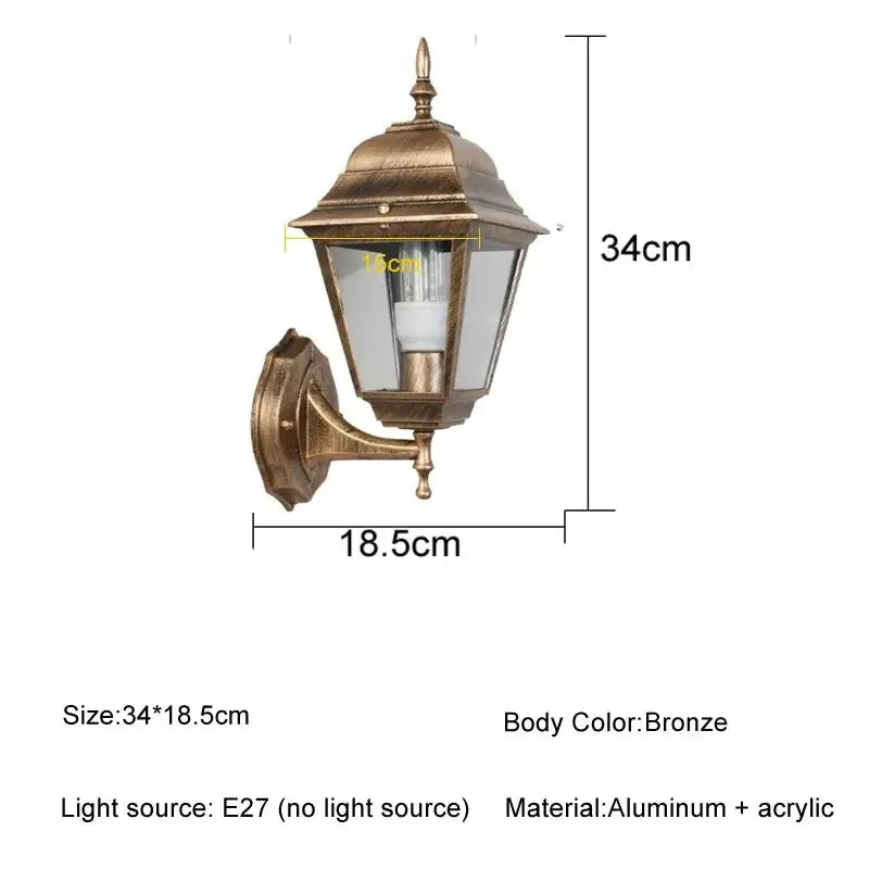 Porch Wall Outdoor Waterproof Porch Light — alternate product view 6