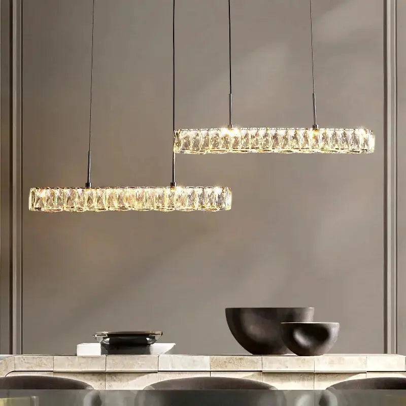 Modern Ceiling K9 Crystal Chandelier — alternate product view 3