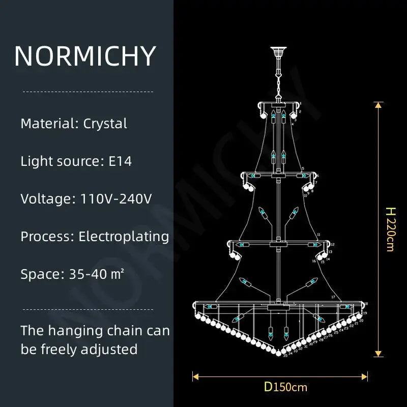 Elegant Crystal Chandelier — alternate product view 10
