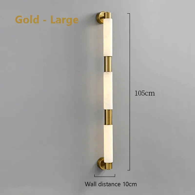 Modern Alabaster Bathroom Wall Lamp — alternate product view 6