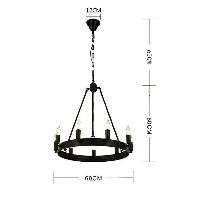 Nordic Antique Candle Chandelier — alternate product view 6