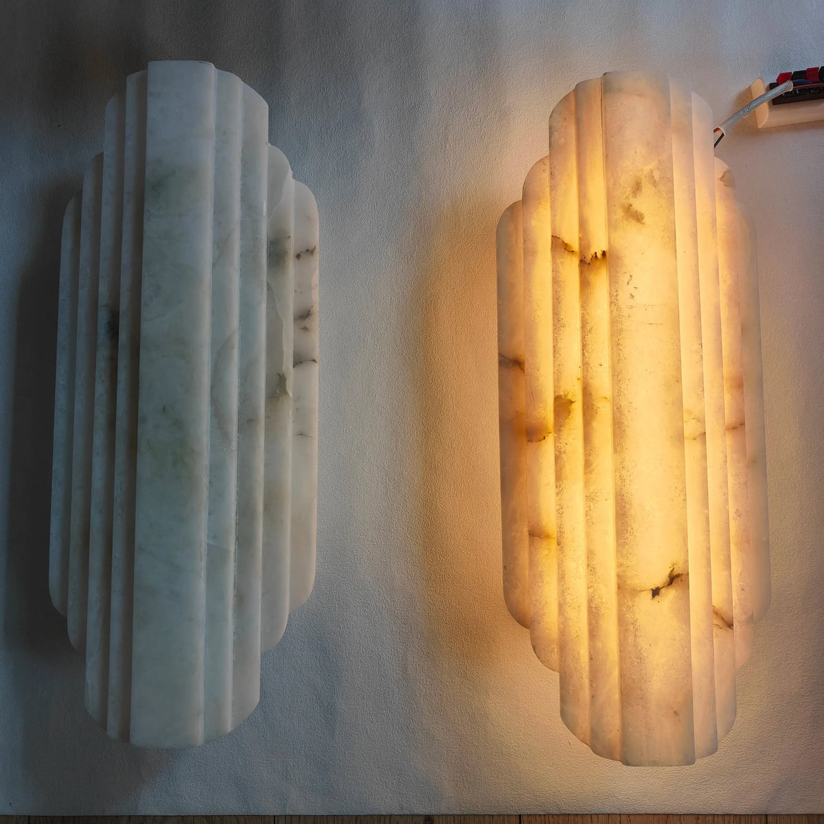 Avelisse Natural Marble Bedside Wall Lamp — alternate product view 3