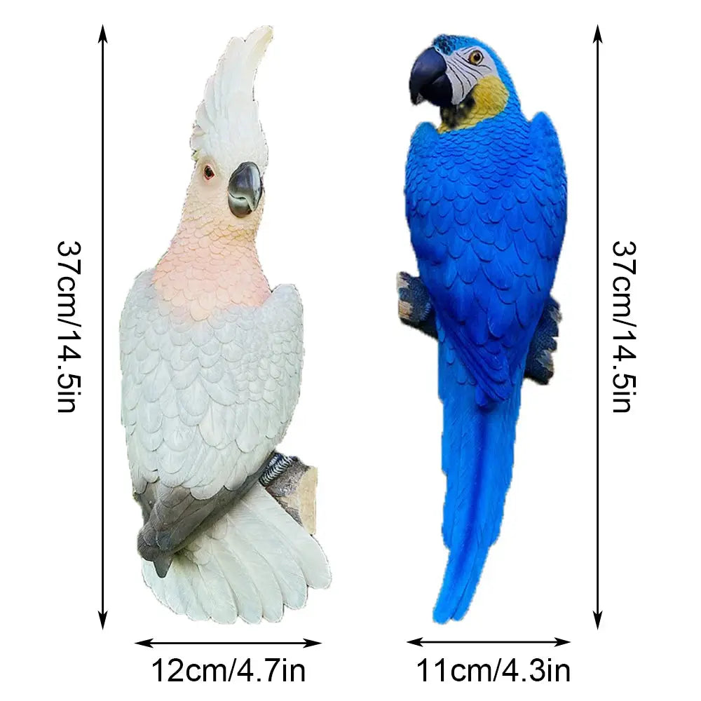 Wall Decorative Parrot Sculptures — alternate product view 2