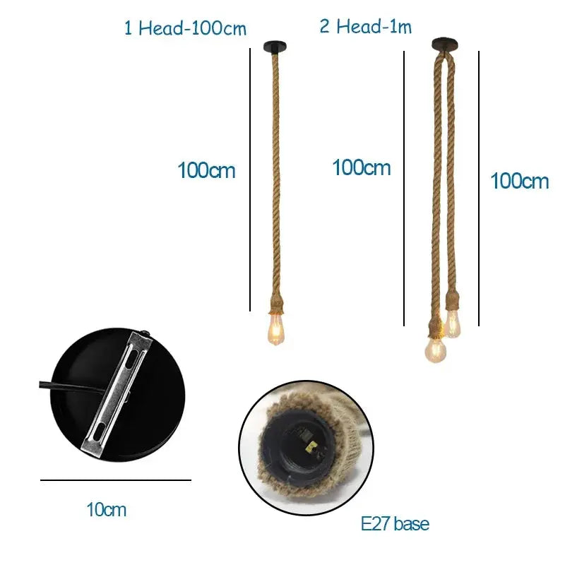 Rope Pendant Light — alternate product view 1
