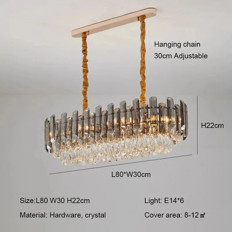 Modern Luxury Crystal E14 Chandeliers — alternate product view 12