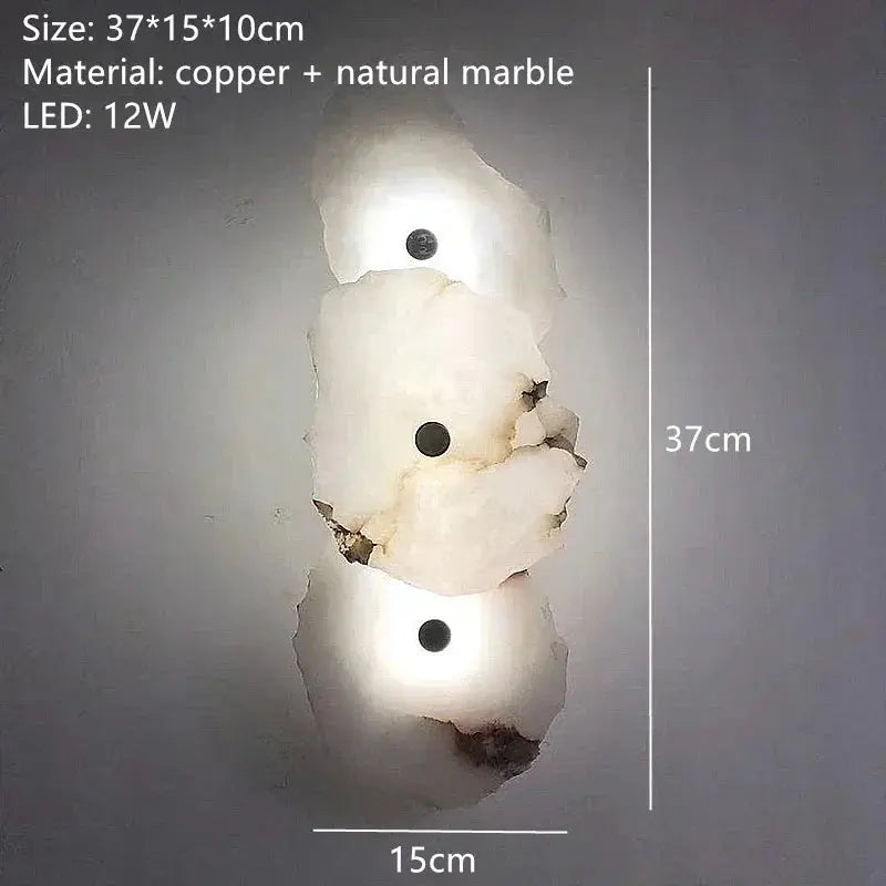 Round Ceiling Marble Wall Lights — alternate product view 3