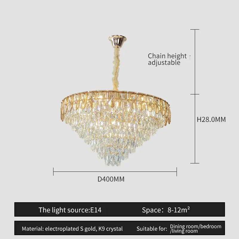 Crystal Chandelier Post-Modern Luxury Lighting — alternate product view 10
