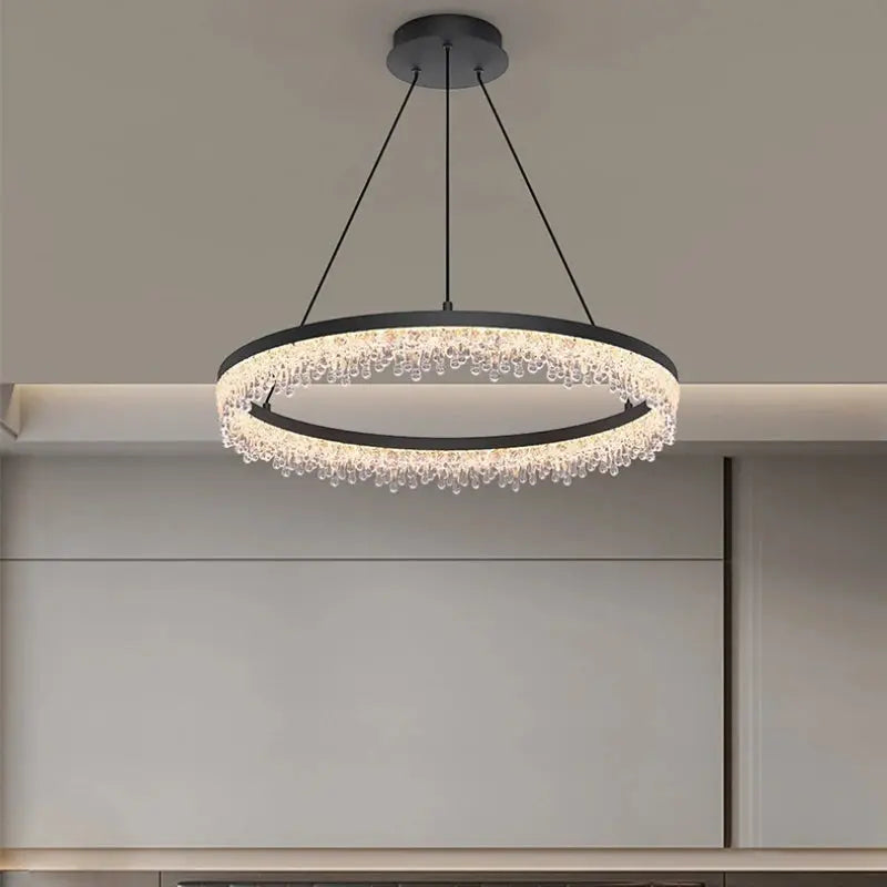 Italian Crystal Round Chandelier — alternate product view 3