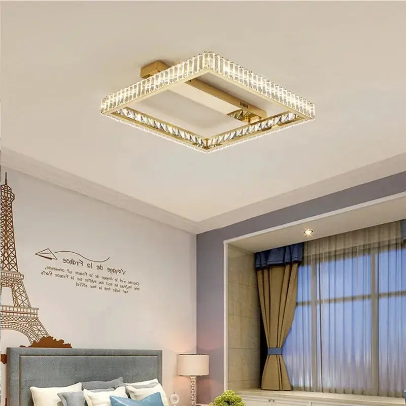 Luxurious Crystal LED Ceiling Chandelier — alternate product view 4