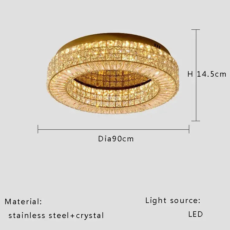 Modern Two Tier Crystal Luxury Ceiling Lights — alternate product view 12