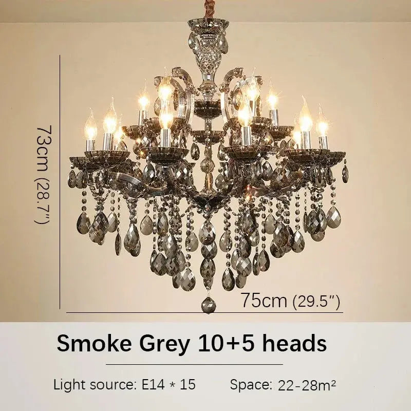 Red Luxury Crystal Chandelier — alternate product view 14