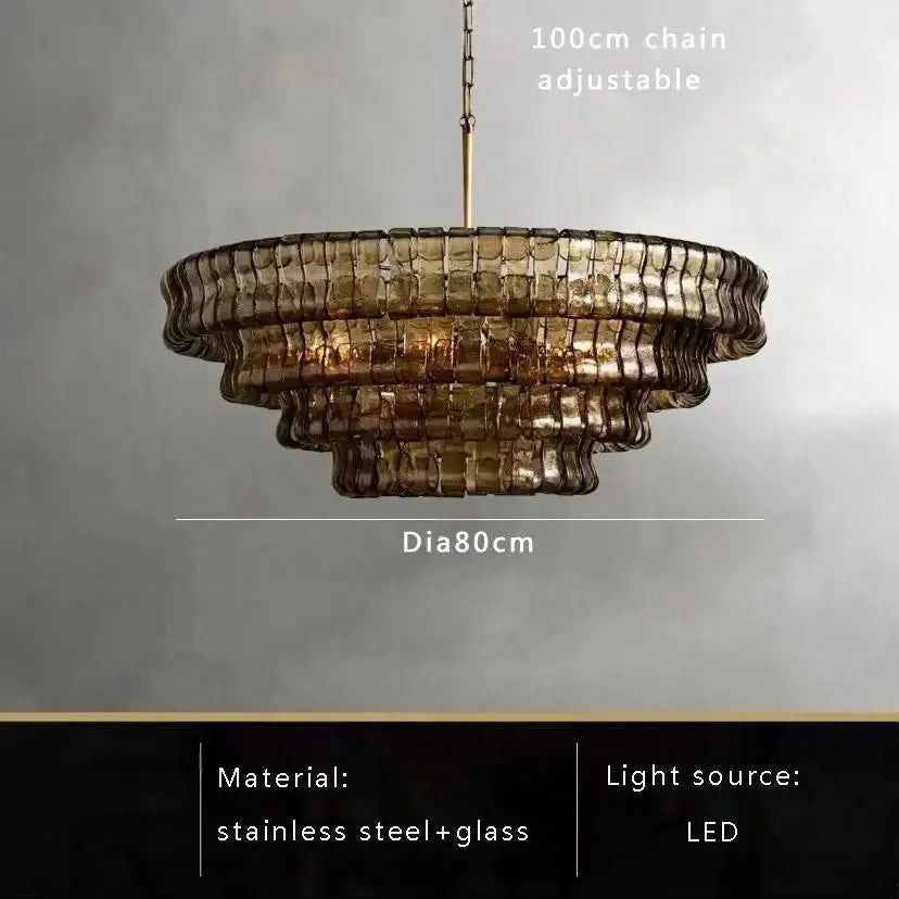 2026 Luxury Glass Dining Room Chandelier — alternate product view 10