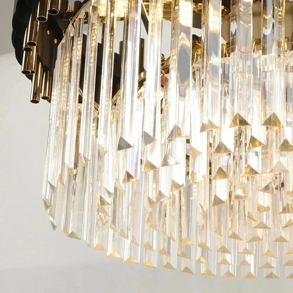 Modern Ceiling Black Crystal Chandelier — alternate product view 4