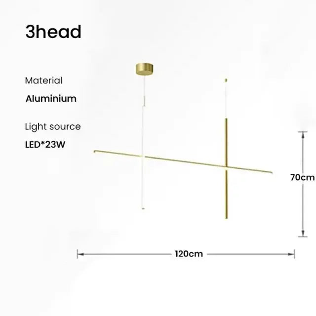 Nordic Minimalist Italian Tube Chandeliers — alternate product view 15