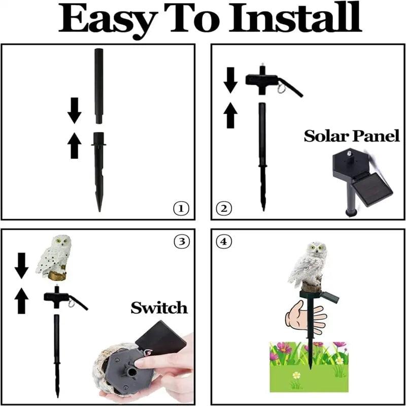 Solar Owl Garden Light — alternate product view 7