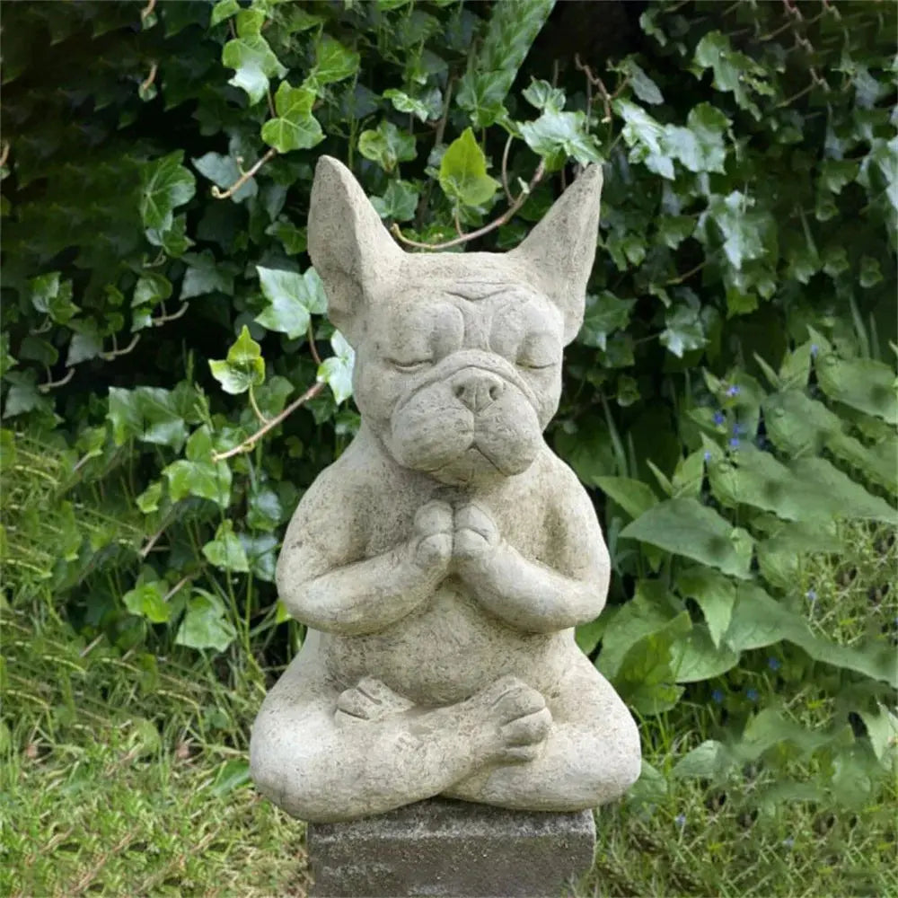 Dog Statue Buddha Meditation Bulldog — alternate product view 5
