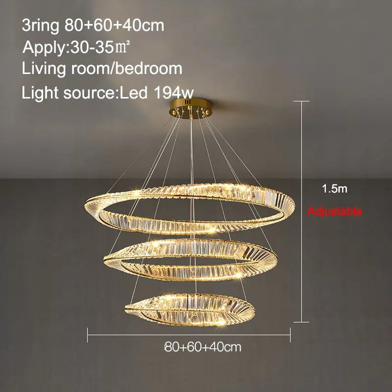 Crystal Led Chandelier — alternate product view 15