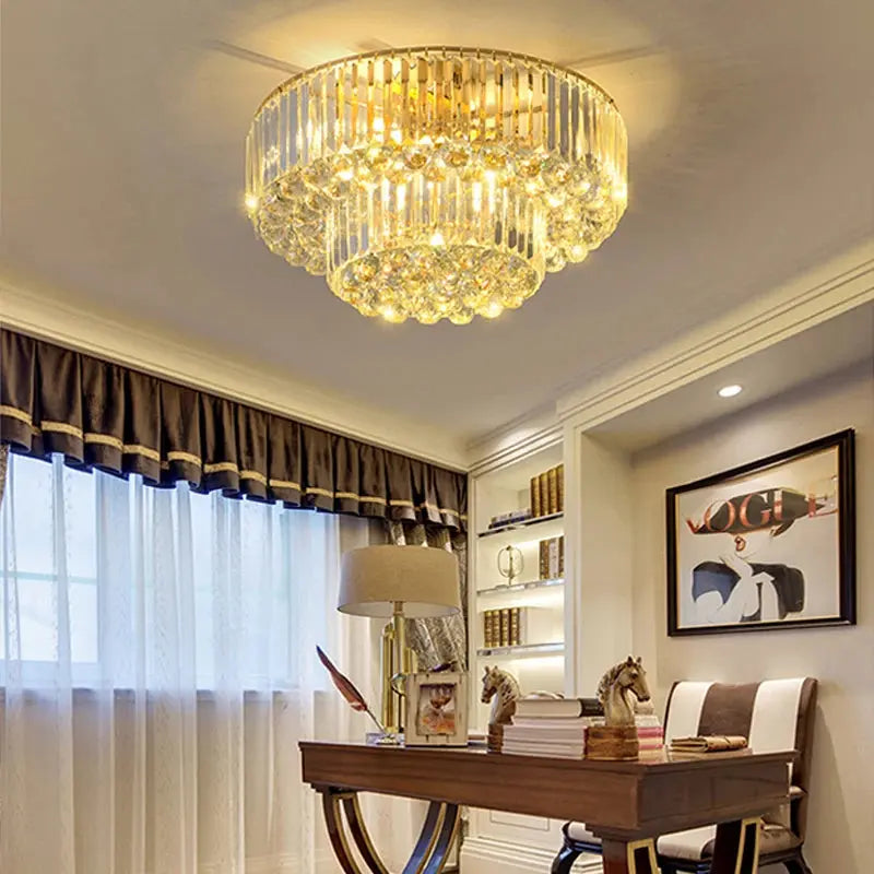 Luxury Crystal Classical Ceiling Light Fixtures — alternate product view 6