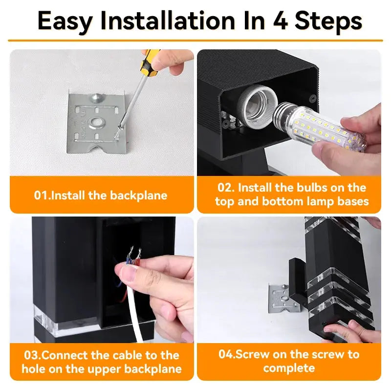 Wall Outdoor Light IP65 Waterproof — alternate product view 4